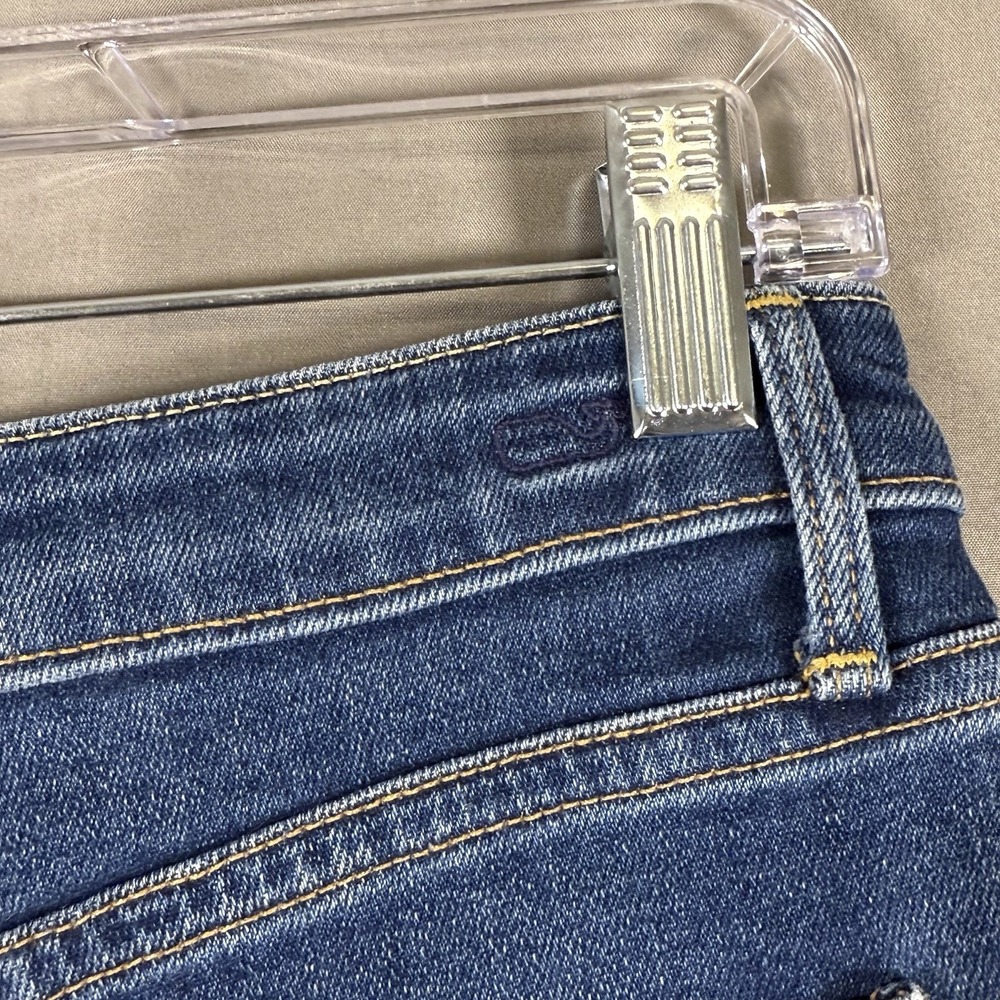Vineyard Vines Utility Pocket Denim Jean Mini Skirt Dark Wash Preppy Size 25 - Picture 7 of 9